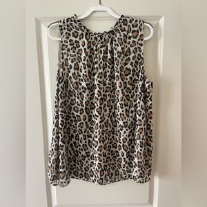 Loft Plus Cheetah Print Blouse